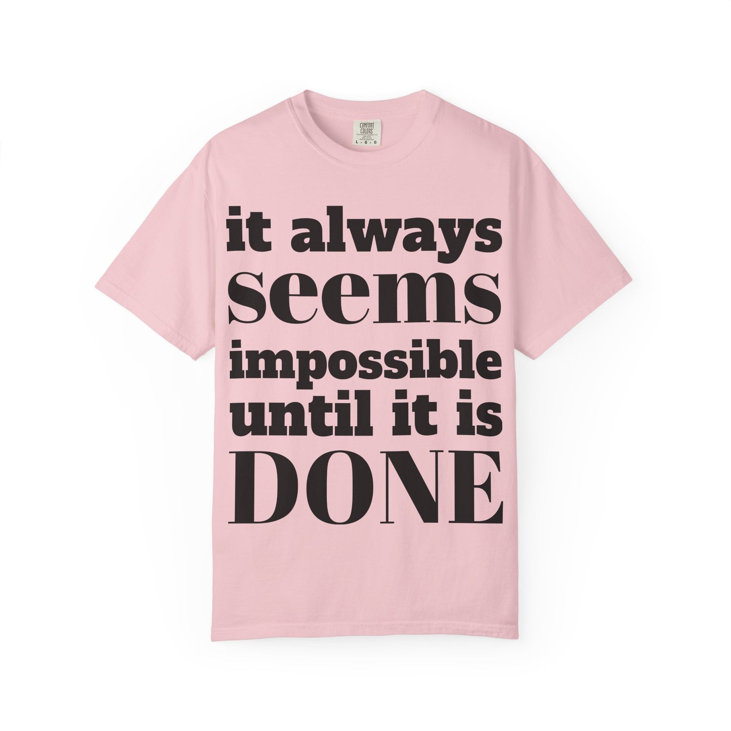 Copy of Motivational Unisex T-Shirt: 'It Always Seems Impossible Until It Is DONE' - Inspirational Tee for Everyday Use, Gift Idea, Casual [...]