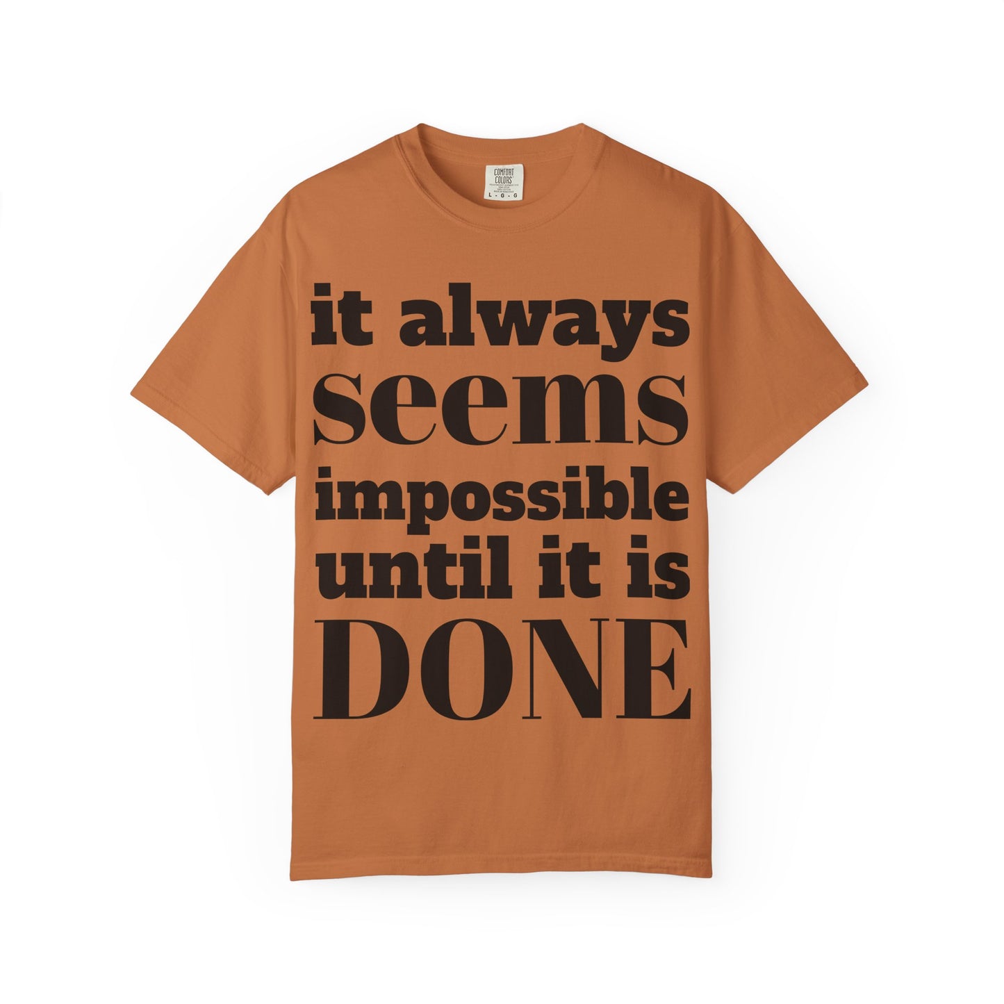 Copy of Motivational Unisex T-Shirt: 'It Always Seems Impossible Until It Is DONE' - Inspirational Tee for Everyday Use, Gift Idea, Casual [...]