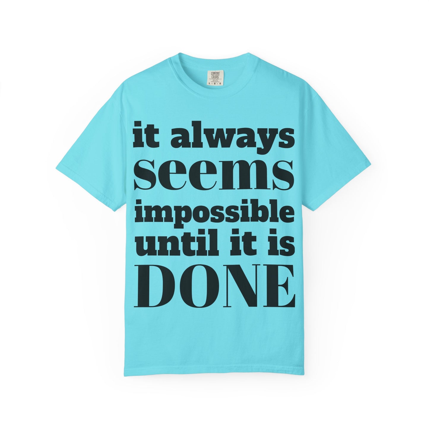 Copy of Motivational Unisex T-Shirt: 'It Always Seems Impossible Until It Is DONE' - Inspirational Tee for Everyday Use, Gift Idea, Casual [...]