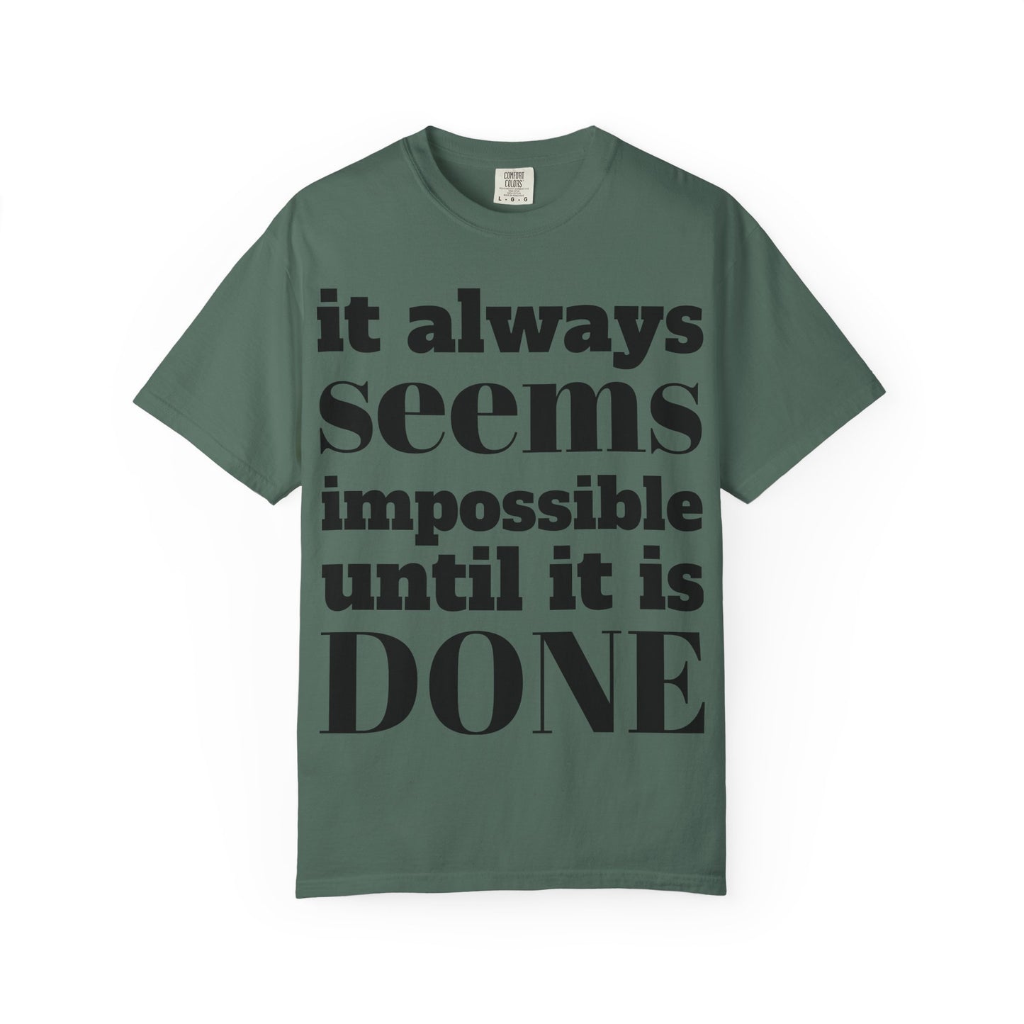 Copy of Motivational Unisex T-Shirt: 'It Always Seems Impossible Until It Is DONE' - Inspirational Tee for Everyday Use, Gift Idea, Casual [...]
