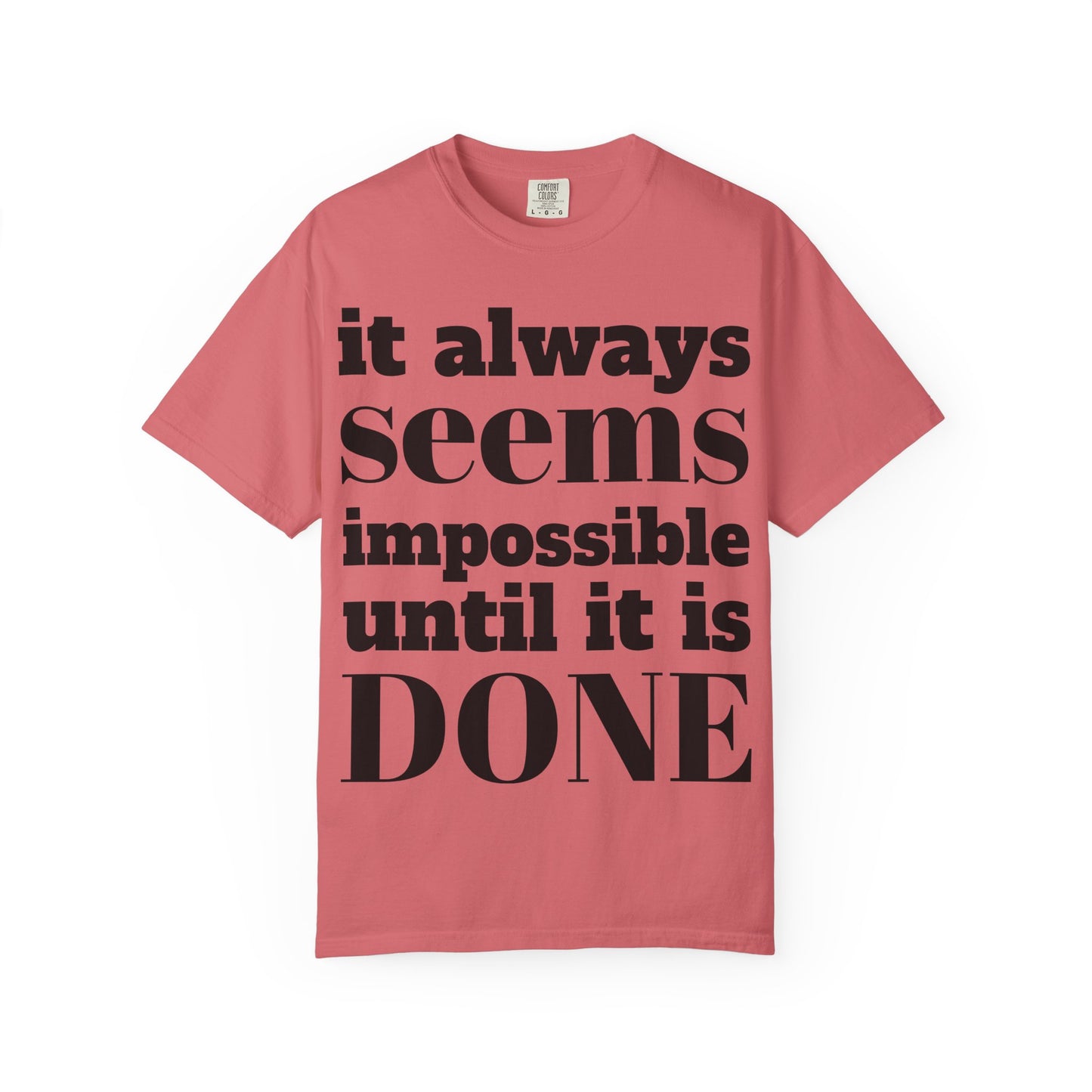 Motivational Unisex T-Shirt: 'It Always Seems Impossible Until It Is DONE' - Inspirational Tee for Everyday Use, Gift Idea, Casual [...]