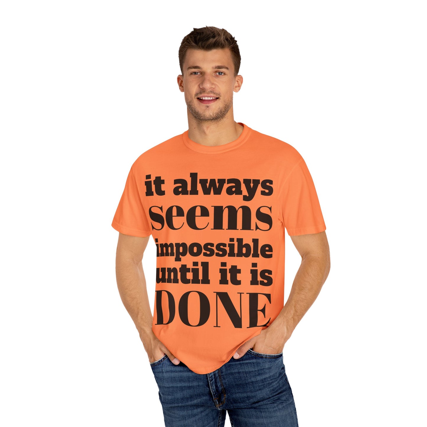 Motivational Unisex T-Shirt: 'It Always Seems Impossible Until It Is DONE' - Inspirational Tee for Everyday Use, Gift Idea, Casual [...]